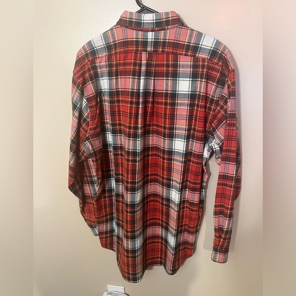 Ralph Lauren 100% Cotton Plaid Red/Green Button Down Shirt Sz. L - Picture 2 of 4